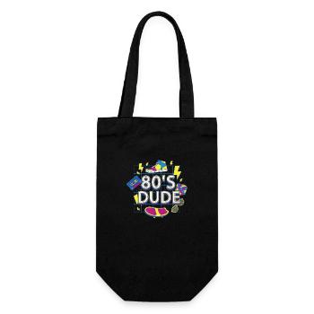 80èr DUDE - Gift Bag for Bottles - black - Front