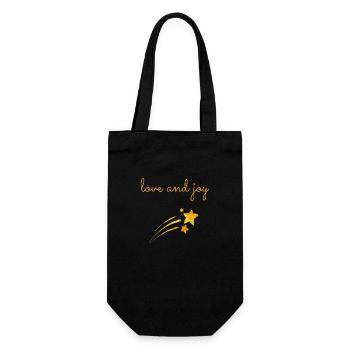 T-shirt de Noël pour de belles fêtes en famille. - Sac à bouteille - noir - Devant