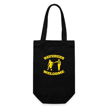 Referees Welcome - Gift Bag for Bottles - black - Front