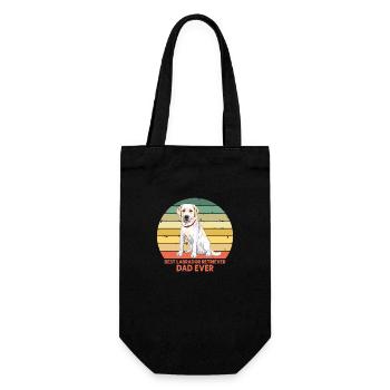 Best Labrador Retriever Dad Ever T Shirt - Gift Bag for Bottles - black - Front