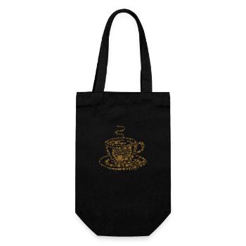 coffee coffee coffee - Gift Bag for Bottles - black - Front