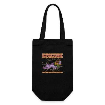 Quetzalcoatl Axolotl Mexiko Azteken Gottheit - Geschenkbeutel für Flaschen - Schwarz - Vorne