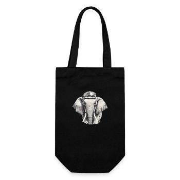 Elephant Pilot - Gift Bag for Bottles - black - Front