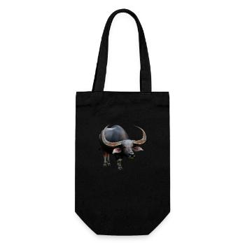 Beau buffle d’eau - Sac à bouteille - noir - Devant