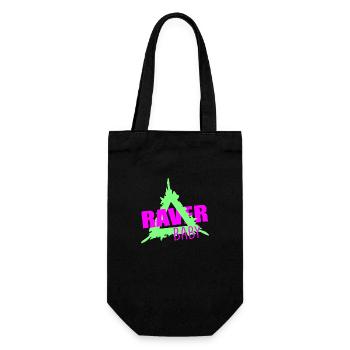 Raver Baby - Geschenkbeutel für Flaschen - Schwarz - Vorne