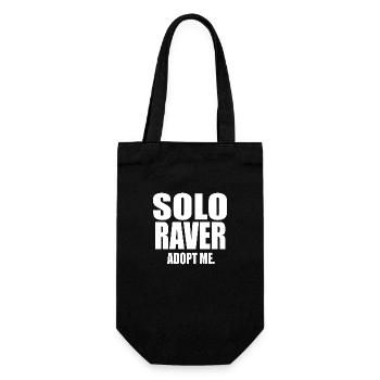 Solo-Raver - Geschenkbeutel für Flaschen - Schwarz - Vorne