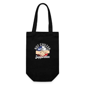 Not Chilean But Supportive Country Traveler Chile - Gift Bag for Bottles - black - Front
