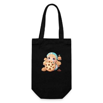 cookie queen - Geschenkbeutel für Flaschen - Schwarz - Vorne