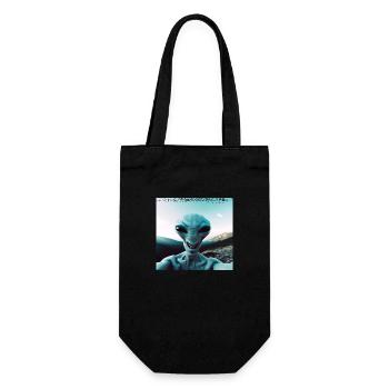 Selfie extraterrestre dans les montagnes - Sac à bouteille - noir - Devant
