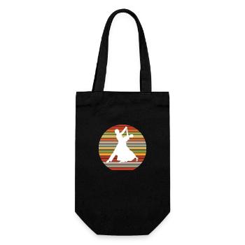 Dancing Dance Music - Geschenkbeutel für Flaschen - Schwarz - Vorne