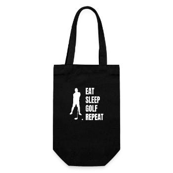 Golf club Golfer Golf course Golf - Gift Bag for Bottles - black - Front