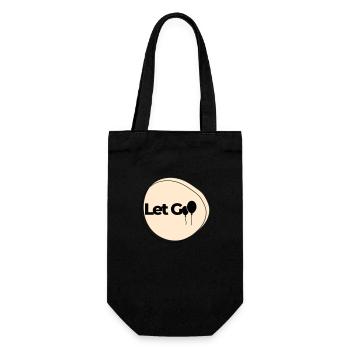 Let Go - Gift Bag for Bottles - black - Front