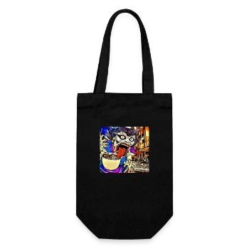 Ramen Japanese Japan - Gift Bag for Bottles - black - Front