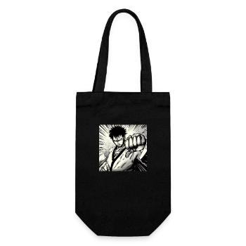 Karate Judo Japan Japanese - Gift Bag for Bottles - black - Front