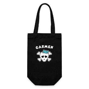 Pirate Carmen Design for Girls and Women - Gift Bag for Bottles - black - Front
