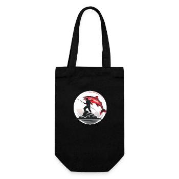 Fishing Fisherman Logo - Gift Bag for Bottles - black - Front