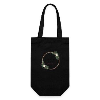 Christmas baby - Gift Bag for Bottles - black - Front