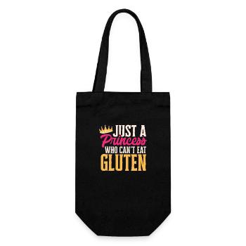 Glutenfrei Gluten Intoleranz - Geschenkbeutel für Flaschen - Schwarz - Vorne