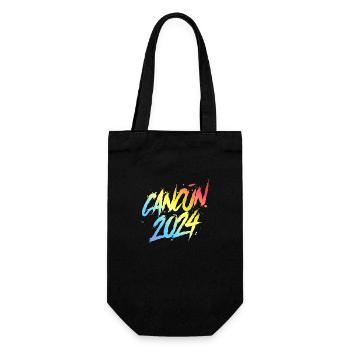 Cancun 2024 Colorful Holiday Team - Gift Bag for Bottles - black - Front