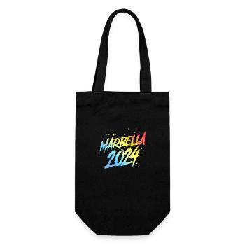 Marbella 2024 Colorful Holiday Team - Gift Bag for Bottles - black - Front