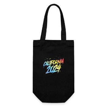 California 2024 Colorful Holiday Team - Gift Bag for Bottles - black - Front