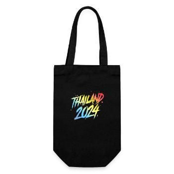 Thaïlande 2024 Équipe de vacances colorée - Sac à bouteille - noir - Devant