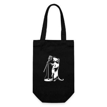 Rock ’n’ Roll Maus - Geschenkbeutel für Flaschen - Schwarz - Vorne