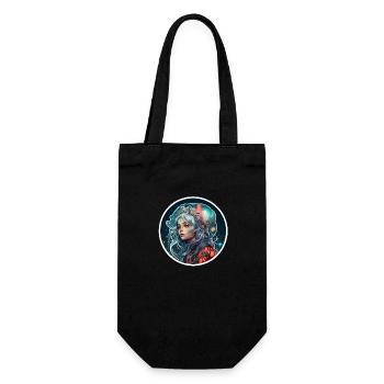Fille fantastique de science-fiction - Sac à bouteille - noir - Devant