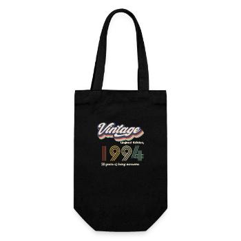 Jahrgang 1994 Vintage Retro Geburtstagsgeschenk - Geschenkbeutel für Flaschen - Schwarz - Vorne