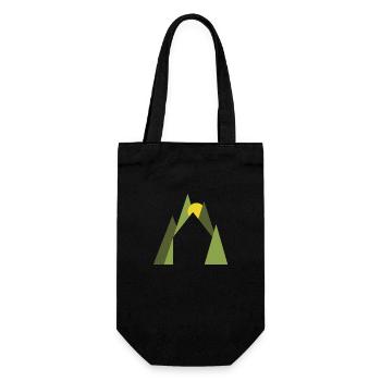 Bibelfreizeitheim Gemünden Taunus (Neues Logo) - Geschenkbeutel für Flaschen - Schwarz - Vorne