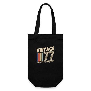 1977 - Geschenkbeutel für Flaschen - Schwarz - Vorne