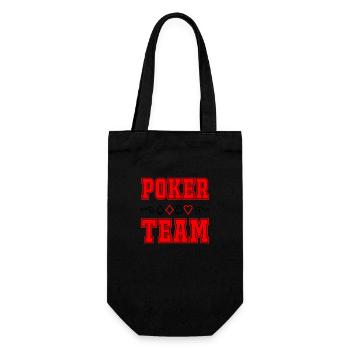 Poker Team - Gift Bag for Bottles - black - Front