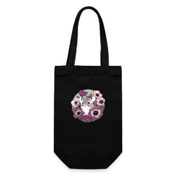 Chinchilla - Gift Bag for Bottles - black - Front