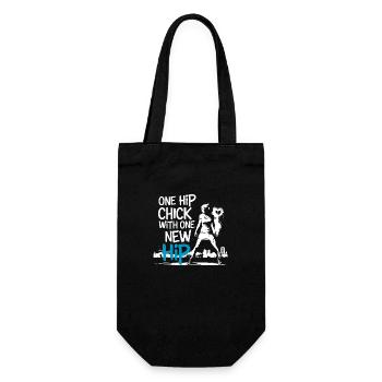 New hips, new energy – Cool chick - Gift Bag for Bottles - black - Front
