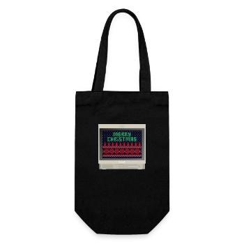 PVM Lover - Frohe Weihnachten - Geschenkbeutel für Flaschen - Schwarz - Vorne