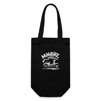 Cool and fun minibike design - Gift Bag for Bottles - black - Front