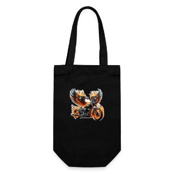 Motorrad,motorcycle,dirkbike motocross - Geschenkbeutel für Flaschen - Schwarz - Vorne