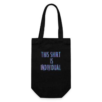 Individuelles Design Fun Spruch - Geschenkbeutel für Flaschen - Schwarz - Vorne