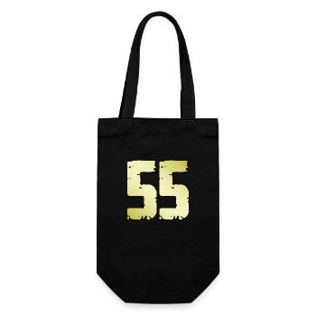 55 Number Vintage - Gift Bag for Bottles - black - Front