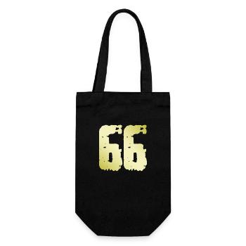 66 Number Vintage - Gift Bag for Bottles - black - Front