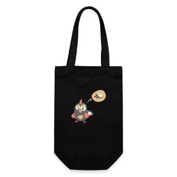 Ich habe einen Traum - Geschenkbeutel für Flaschen - Schwarz - Vorne