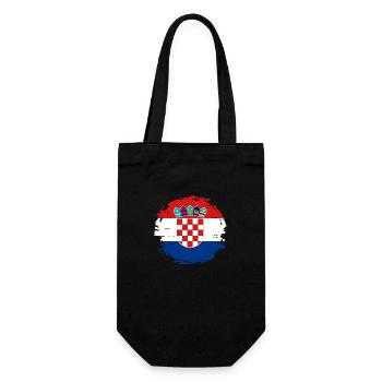 Drapeau de la Croatie Adriatique Zagreb Drapeau croate - Sac à bouteille - noir - Devant