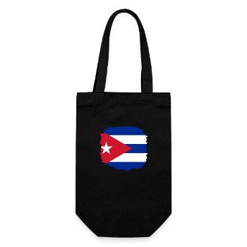 Cuba Flag Caribbean Holiday Cuba Travel Havana - Gift Bag for Bottles - black - Front