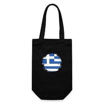 Greece Flag Hellas Athens Greek Flag - Gift Bag for Bottles - black - Front