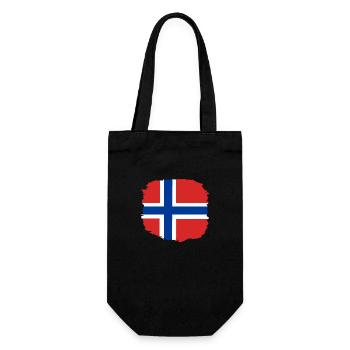 Drapeau de la Norvège Scandinavie Drapeau norvégien - Sac à bouteille - noir - Devant