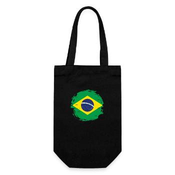 Drapeau du Brésil Drapeau de l’Amérique du Sud - Sac à bouteille - noir - Devant