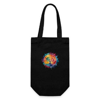 Make love not war - Gift Bag for Bottles - black - Front