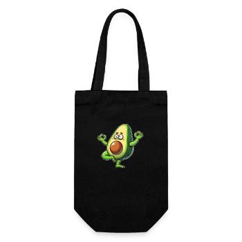 Avocado Yoga Meditation Buddhism Zen Namaste - Gift Bag for Bottles - black - Front