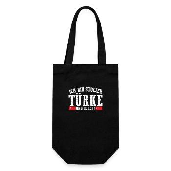 Türken Türkisch Türkei - Geschenkbeutel für Flaschen - Schwarz - Vorne