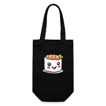 Bande dessinée de sushi sucré - Sac à bouteille - noir - Devant